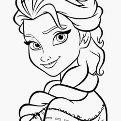 Frozen para imprimir e colorir