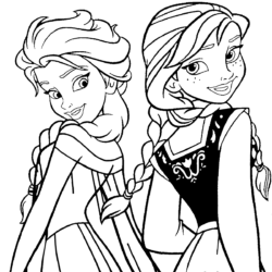 Desenhos para Imprimir e Colorir Frozen 65