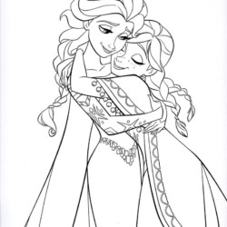 Desenhos de Elsa Frozen para colorir