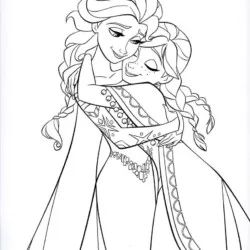 Frozen para imprimir e colorir
