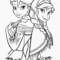 Frozen para imprimir e colorir