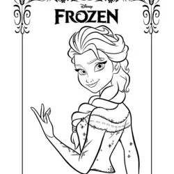 Frozen para imprimir e colorir