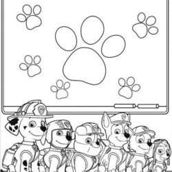 Desenhos da Patrulha Canina para Imprimir e Colorir