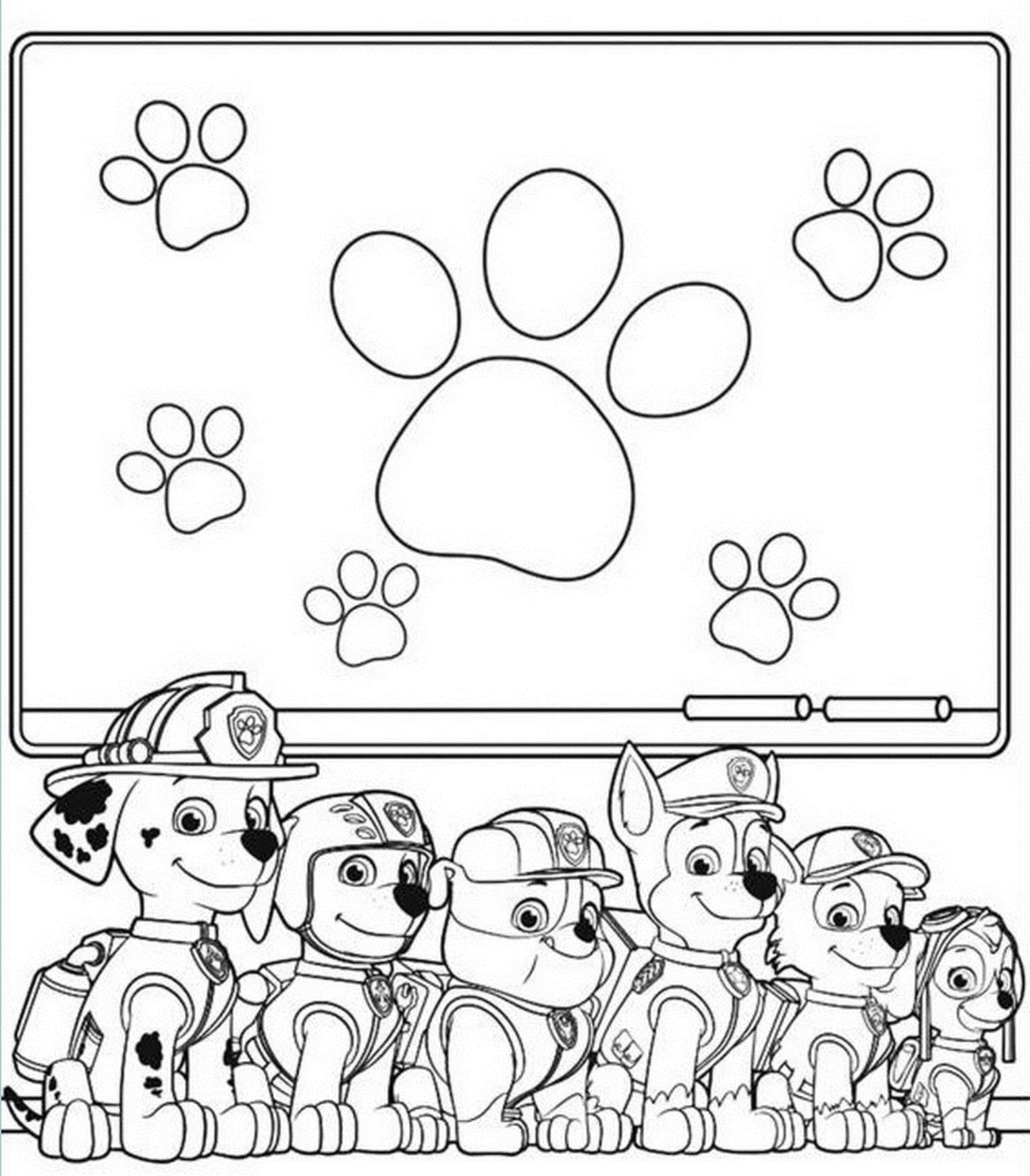 patrulha canina desenhos para colorir