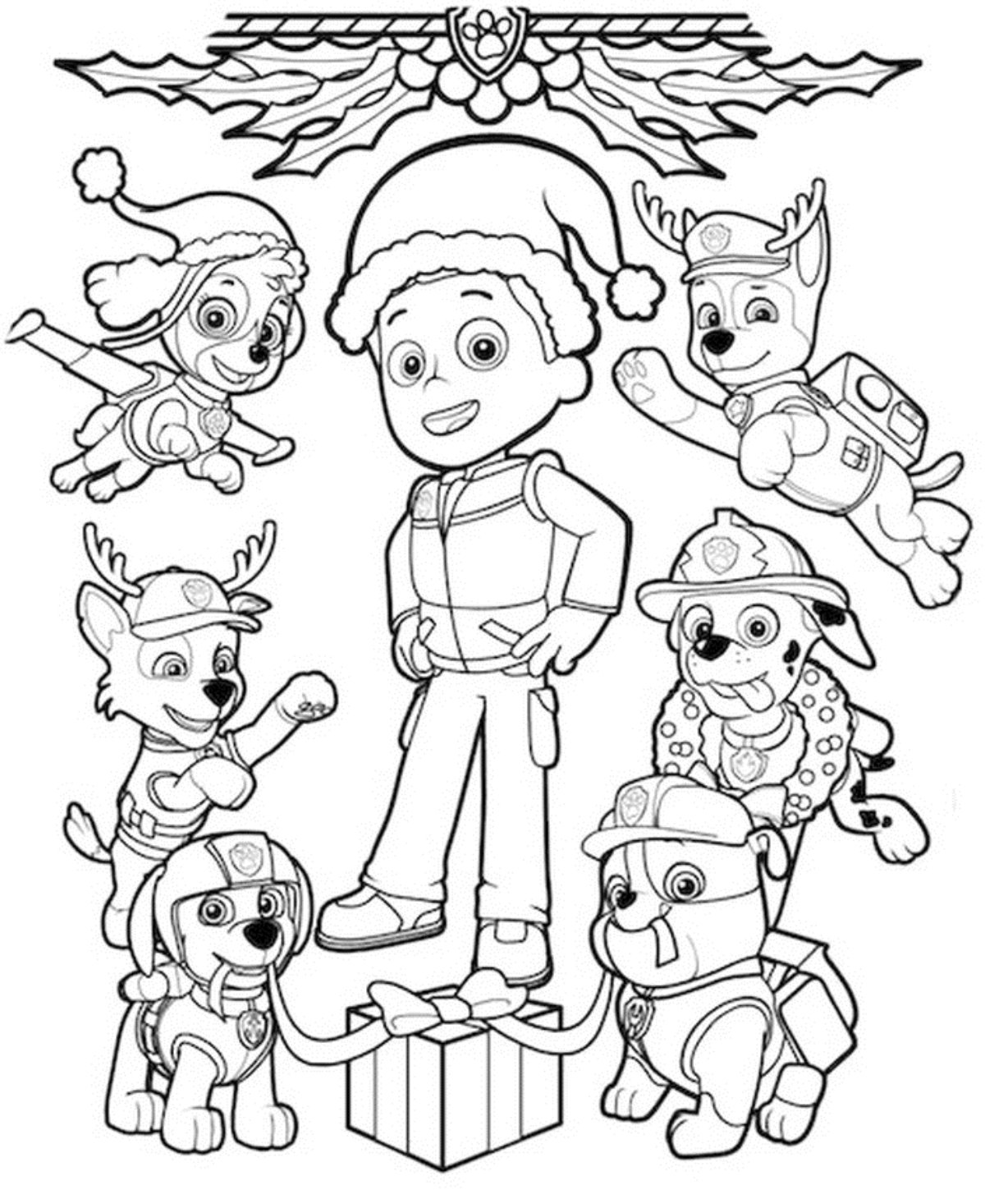 desenhos para colorir da patrulha canina