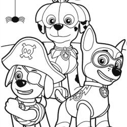 Desenhos da Patrulha Canina para Imprimir e Colorir