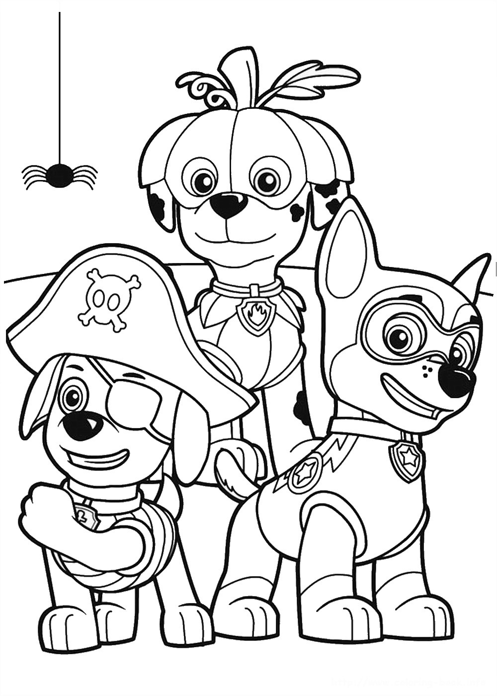 desenho da patrulha canina para colorir