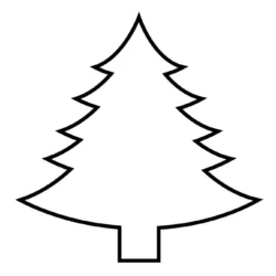Árvore de Natal para imprimir e colorir
