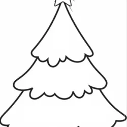 Árvore de Natal para imprimir e colorir