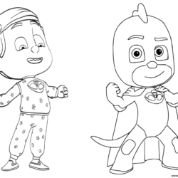 17 Desenhos do Pj masks para Colorir - Amor de Papéis