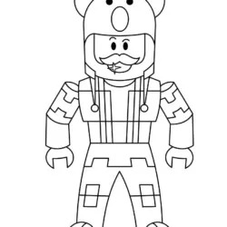 Roblox para imprimir e colorir