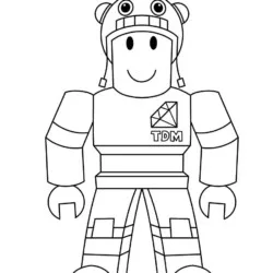 Roblox para imprimir e colorir