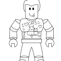 Roblox para imprimir e colorir