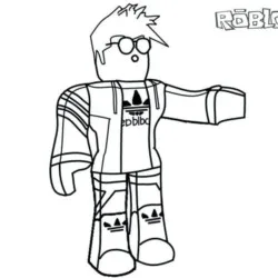Roblox para imprimir e colorir
