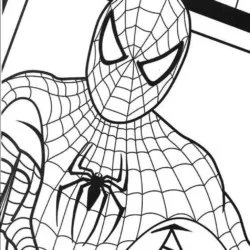 Homem-Aranha 01 para imprimir e colorir