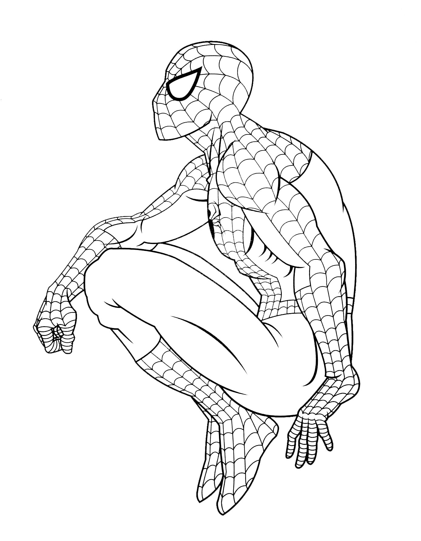desenho para colorir do homem aranha
