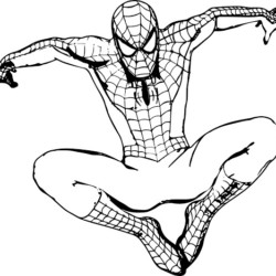 Desenhos Para Pintar e Colorir Homem Aranha - Imprimir Desenho 030