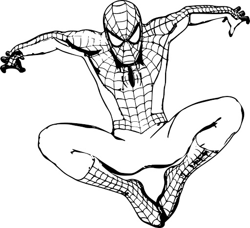 desenhos homem aranha para colorir