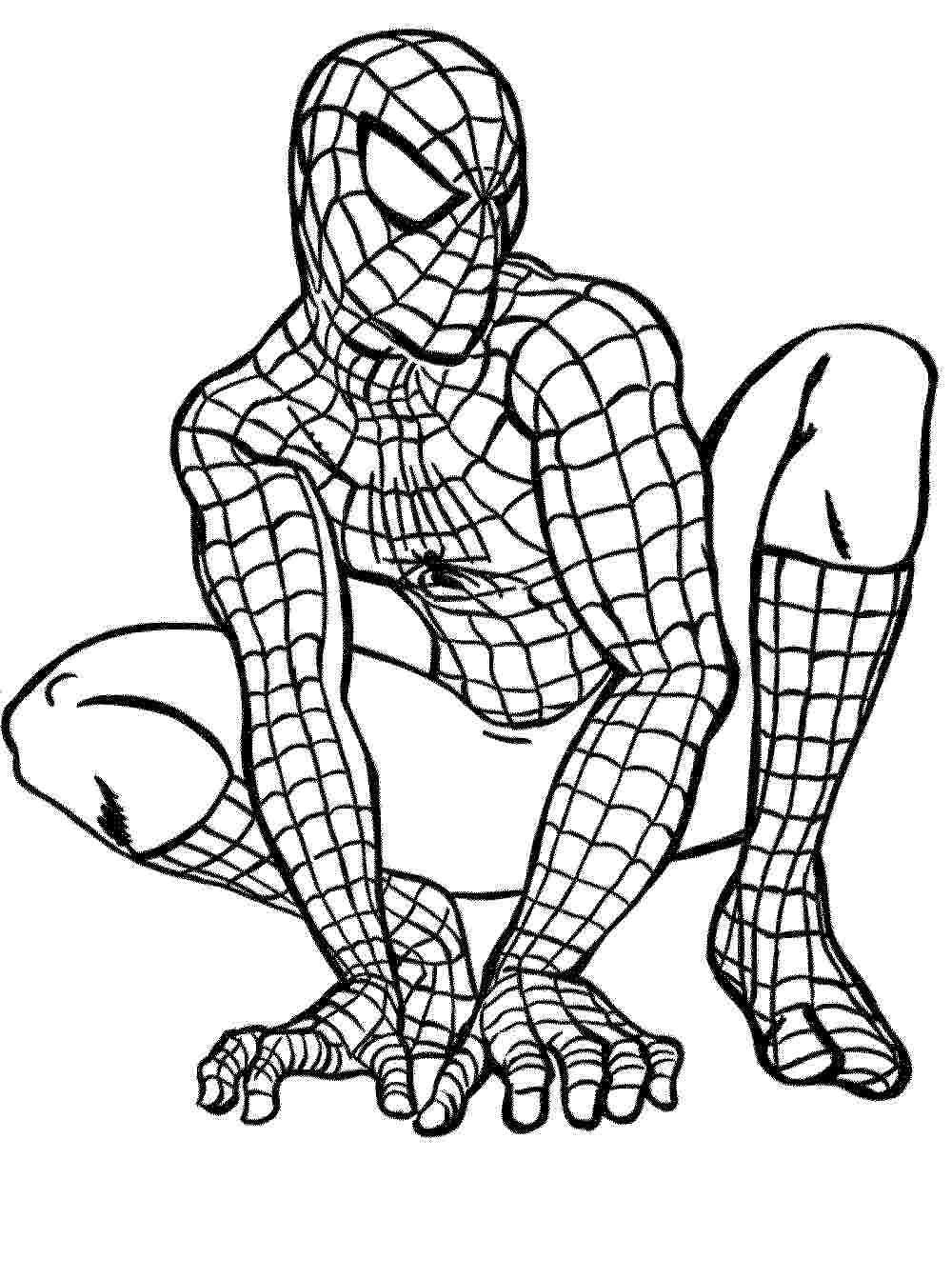 desenhos para colorir do homem aranha