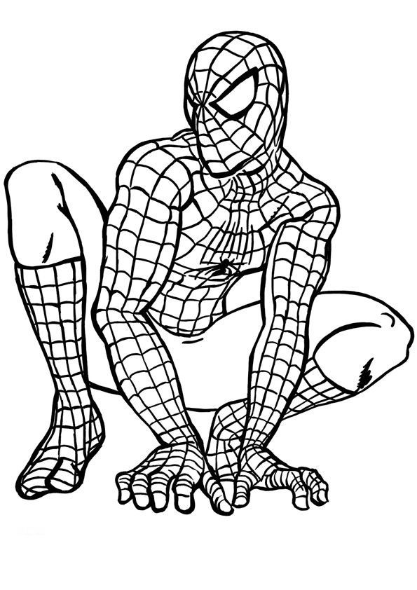 desenhos do homem aranha para colorir