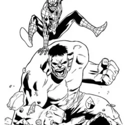 Hulk 02 para imprimir e colorir