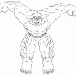 Hulk 04 para imprimir e colorir