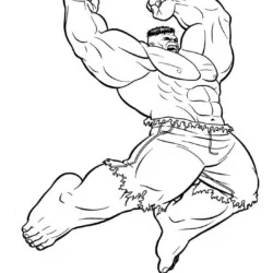 Hulk 05 para imprimir e colorir