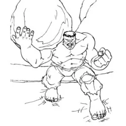 Hulk 06 para imprimir e colorir