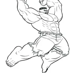 Hulk 07 para imprimir e colorir