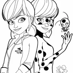 Ladybug para imprimir e colorir