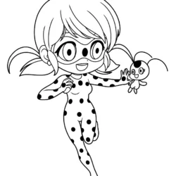 Ladybug para imprimir e colorir