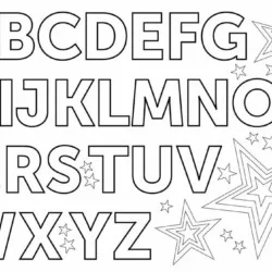 Letras (Alfabeto) para imprimir e colorir