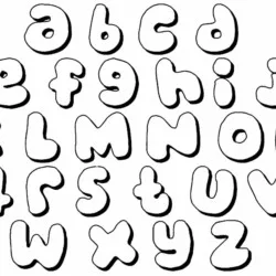 Letras (Alfabeto) para imprimir e colorir