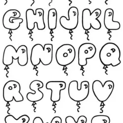 Letras (Alfabeto) para imprimir e colorir