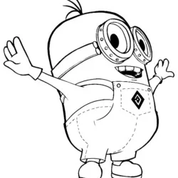 Minions 02 para imprimir e colorir