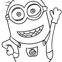 Minions 04 para imprimir e colorir