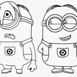 Minions 05 para imprimir e colorir