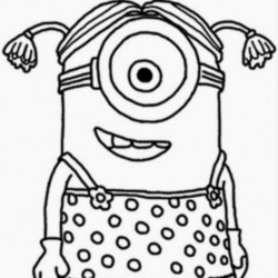 Desenho livre dos Minions para imprimir e colorir - Minions - Just