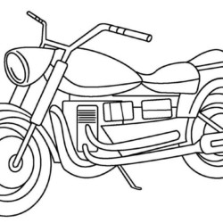 25+ Desenhos de Moto de Trilha para Imprimir e Colorir/Pintar