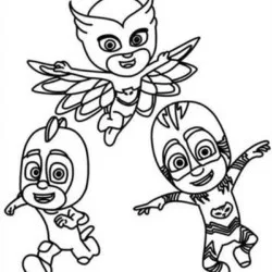 PJ Masks para imprimir e colorir