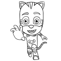 PJ Masks (Corujita, Lagartixo) para imprimir e colorir