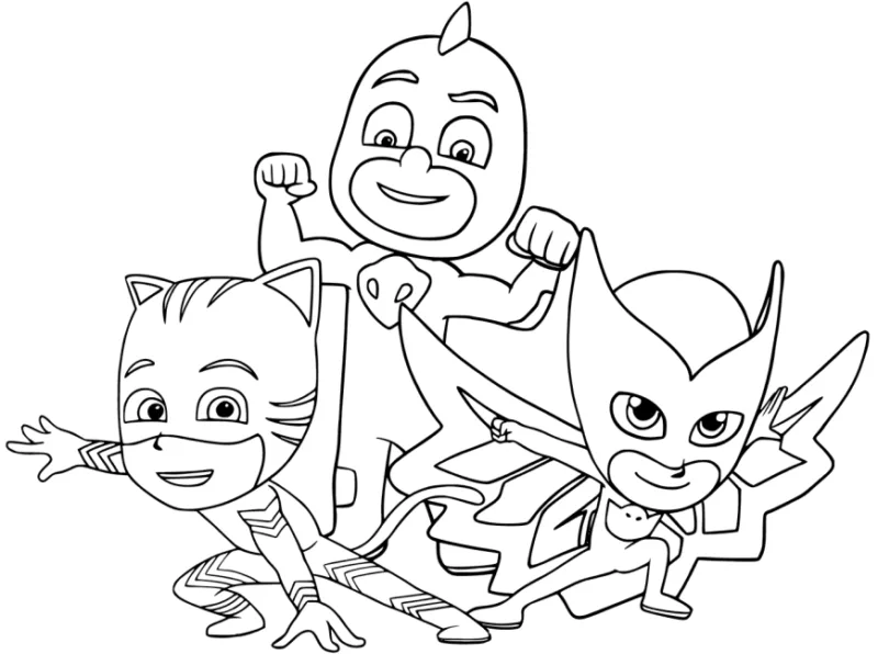 PJ Masks (Corujita, Lagartixo)