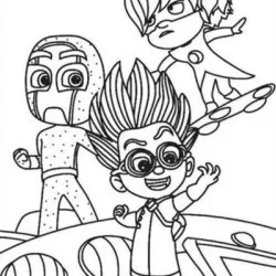 PJ Masks para imprimir e colorir
