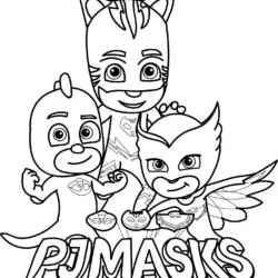PJ Masks para imprimir e colorir