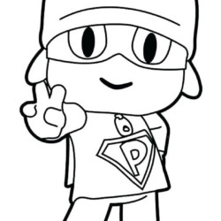 Desenho do Pocoyo para colorir - I LoveDucar