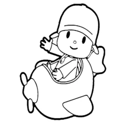 Pocoyo para imprimir e colorir