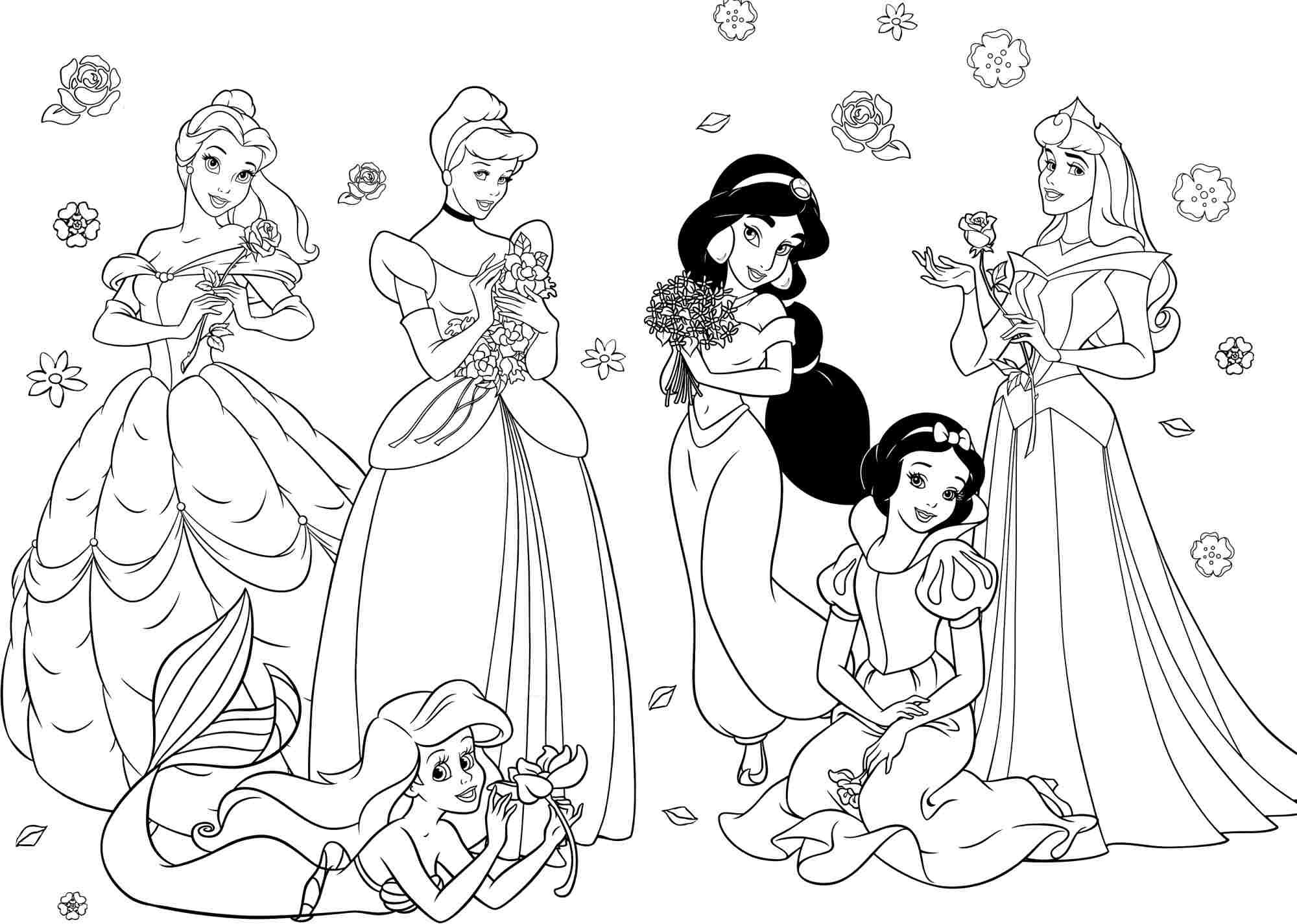 desenhos para colorir das princesas