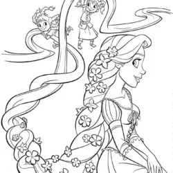 Princesas 07 para imprimir e colorir