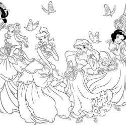 Princesas 08 para imprimir e colorir