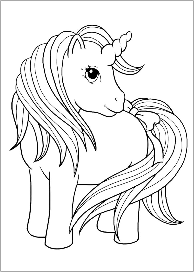 desenho para colorir unicornio